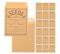 CVUTOVO 150 Unidades Sobres de Papel Kraft para Semillas Superficie Rugosa y Textura para Escribir, Paquete para Almacenamiento Fácil y Protección contra Humedad en Jardín