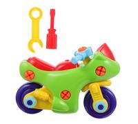 CVUTOVO 1Juego de Motocicleta de Juguete para Vehículo Desmontable DIY la Curiosidad y Habilidades sin Necesidad de Batería Colores Aleatorios
