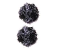 CVUTOVO 2 piezas de Micrófono de Peluche Salpicaduras Protector Suave para Micrófono para Reuniones y