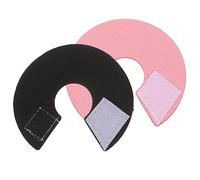 CVUTOVO 2piezas Collares para Anillos Protectores De Cuello Antipesca Previenen Mordeduras y Facilitan Recuperación para Aves Diseño Cómodo y Colores Brillantes Rosa Negro