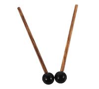 CVUTOVO 2piezas Mazos De Con Cabeza De Goma y Mango De Madera De Pollo Resistente Para De Lengua De Acero y Percusión Portátil Sonido Puro y Versátil Para Práctica y Actuacio