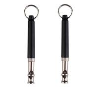 CVUTOVO 2piezas Silbato Ultrasónico para Perros Unidades Entrenamiento Rápido con Sonido Único y Frecuencia para Cachorros y Perros Adultos Diseño Compacto De Cobre Negro