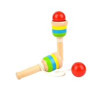 CVUTOVO 2Piezas Taza de Entrenamiento de Madera para Juguete Educativo de Coordinación Mano para Desarrollo Sensorial y Habilidades