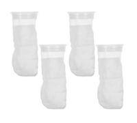 CVUTOVO 4 Calcetines filtrantes de 4 Pulgadas de diámetro - Bolsa de Filtro para Acuario con diseño de Panal 3D - Bolsa de Malla de filtración de 10 Pulgadas de Largo para acuarios de Agua Dulce y