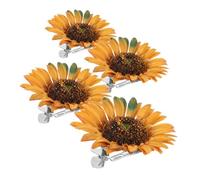 CVUTOVO 4 Piezas Clip de Cortina de Girasol de Abrazaderas para Cortinas Soporte Decorativo para Ventanas para Habitaciones y Oficinas Diseño Boho Multifuncional Instalación sin