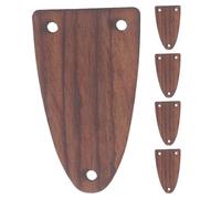 CVUTOVO 5 Tapas del Alma Guitarra Acústica, Placa de Madera de 3 Orificios para Mástil, Protector de Alma para Guitarras Eléctricas y Acústicas, Diseño Elegante para Reparación y Mejora