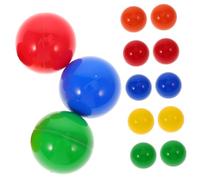 CVUTOVO 50Piezas Bolas de Lotería de Plástico Abiertas para Sorteos y Fiestas Coloridas y Rellenables para Bingo y Actividades de Carnaval