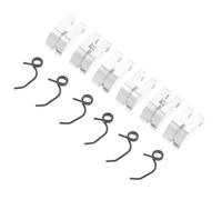CVUTOVO 6 de Zapatas de Embrague de Metal Escala 1:8 con Resorte Tamaño, Práctico para Motor Piezas para Coche y Camión Rc