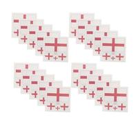 CVUTOVO 60 Unidades Pegatinas para Cara y Cuerpo de Papel Blanco Diseño de Bandera de Inglaterra para Celebraciones y Fiestas, Aptas para Piel Sensible y Uso Múltiple