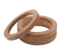 CVUTOVO Anillos Reemplazo de 6,5 Espaciadores Altavoces para de Coche Pulgadas Mdf, Fácil Instalación 2 Pares Color Caqui y para Coches y Camiones