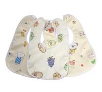 CVUTOVO Baberos Impermeables para Ñiño 6 Piezas Baberos de Algodón para Comer para Babas Colores Surtidos Protección contra Saliva y Comida Adecuado para Bebés y Pequeños Color Aleatorio