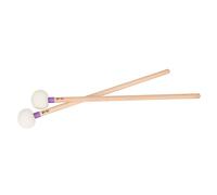 CVUTOVO Baquetas de Percusión Cabeza de Fieltro Púrpura y Mango de Madera, Resistentes y Prácticas, Pack de 2 para Instrumentos de Percusión