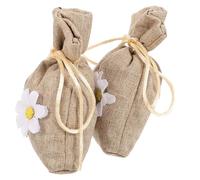 CVUTOVO Bolsitas Perfumadas de Aromaterapia para Armario y Dormitorio 2 Unidades Mezcla Natural de Algodón y Lino Fragancia de Gardenia Ambientador Refrescante y Eliminador de Olores