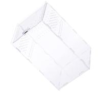 CVUTOVO Caja de Acrílico Transparente y Fácil de Limpiar para Reptiles Orificios de Ventilación Práctica Caja de Cría para Reptiles de 15 X 15 X 25 Cm
