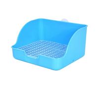 CVUTOVO Caja de Arena Rectangular de Plástico Base Filtrante y Control de Olores para Conejos y Hámsters Adecuado para Entrenamiento en Salas de Estar