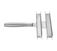 CVUTOVO Cepillo para Cuidado de Caballos Acero Inoxidable con Mango Ergonómico Elimina Barro y Pelo Suelto Masajea y Mejora Circulación Cepillo Doble Cara para Limpieza y Desprendimiento