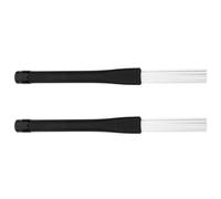 CVUTOVO Cepillos para Batería de Nylon Telescópicos, 1 Par, Color Claro, con Mango de Plástico, Escobillas Duraderas para Percusión Jazz, Accesorios Obsequios para Batería de Percusión