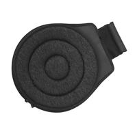 CVUTOVO Cojín de Asiento Giratorio para Coche 360 Grados, Tapete Giratorio Portátil de Doble Anillo Negro, Material Eva y Tela Plisada, y Cómodo para Mujeres Embarazadas y Oficina