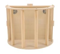 CVUTOVO Comedero de heno: Soporte de Madera para heno de Conejos para jaulas de Animales pequeños - Comedero Colgante para almacenar Hierba, dispensador de Comida extraíble para cobayas.