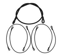 CVUTOVO Cuerda Elástica Negra de Nylon y Látex para Trampolín, 5 Piezas Resistentes y Ligeras, Ideales para Trampolines de Varios Tamaños y Uso al Aire Libre