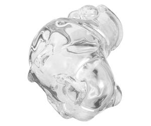 CVUTOVO Figura Decorativa Estilo Encantador y Divertido de Cristal en Forma de Caballo Gordo Resistente y Fácil de Limpiar para Entrada y Estanterías