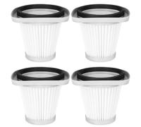 CVUTOVO Filtro para Aspiradora de Plástico Negro 4piezas Función de Filtrado Fácil de Limpiar Adecuado para Colector de Polvo y Suciedad
