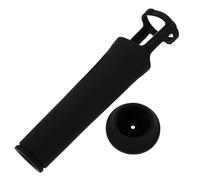 CVUTOVO Funda de Silicona Anticaídas Cubierta Protectora Negra Ergonómica para Micrófono Inalámbrico Soporte Portátil Compatible con Jbl para Micrófonos de Mano en Grabación y Ktv