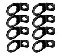 CVUTOVO Ganchos de Amarre Metálicos Resistentes 8 Unidades, Sistema de Anclaje para Camiones y Remolques, Ojales de Amarre para Carga Segura en Vehículos Todoterreno, Bicicletas