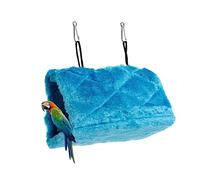CVUTOVO Hamaca Cálida para Loros De Peluche Hamaca para Loros Cama para Mascotas para Dormir La Cueva