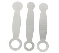CVUTOVO Herramientas de Acero Inoxidable para de Reparación Acolchado 3 Piezas para Aplanar y Reparar Almohadillas de Flauta Travesera Profesional y Aficionados