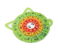 CVUTOVO Herramientas De Educación Músical Tarjetas De Notas De Piano Tarjeta De Bolsillo De Ritmo Para Principiantes Material Didáctico De Piano Herramienta De Aprendizaje Del Círculo