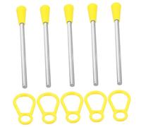 CVUTOVO Juego de 10 Percutores Triangulares de Hierro para Instrumentos Musicales Accesorios de Percusión Manual Herramienta de Enseñanza de Infantil