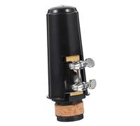 CVUTOVO Kit Boquilla para Clarinete Negro Ligadura y Tapa Accesorios para Instrumentos de Viento y Madera Partes de Clarinete para Músicos Boquilla Caña y Boquillero Juego Completo