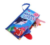 CVUTOVO Libros Ilustrados Primera Infancia Libro De Tela Suave y Portátil Juguete Hogar Para Bebés Arrugado Para Bebés Diseño De Dibujos Animados