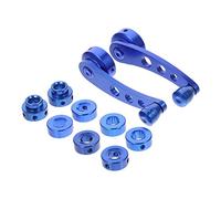 CVUTOVO Manijas de Ventana para Coche de Aluminio Azul para Puertas Accesorios de Ventana Incluye Adaptadores y Clip de Montaje