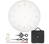 CVUTOVO Molde de epoxi para reloj de pared redondo, 1 juego de silicona white, aplicación simple, no se rompe fácil, para decorar esfera de reloj grande, DIY