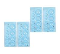 CVUTOVO Molde Forma de Semiesfera para Filigrana de Papel de 4 Piezas, Herramienta de Abs Compacta para Crear Artesanía 3d para Manualidades DIY