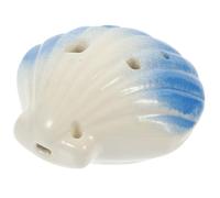 CVUTOVO Ocarina Instrumento Musical de Cerámica Azul en Forma de Concha 6 Agujeros Adorable para Principiantes y Interior Infantil
