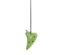 CVUTOVO Ocarina Mini de Dolomita Verde 6 Agujeros para Principiantes Instrumento Musical Portátil para Obsequio Enseñanza y Reuniones Familiares