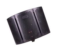 CVUTOVO Pantalla Insonorizante para Micrófono de Estudio Protección Antiviento y Reducción de Ruido Aislante Acústico Plegable de Abs y Compatible Mayoría de Micrófonos