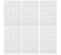 CVUTOVO Pegatinas de Puntos Redondas de Doble Cara, Adhesivo Fuerte y Reutilizable, 300 Piezas Transparentes sin Dejar Rastro para Manualidades y Decoración