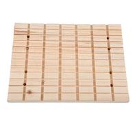 CVUTOVO Placa Rascadora de Madera Amarilla para Pequeños Animales como Hurones y Hámsters, Tabla Multifuncional para Rascar y Moler Uñas en Jaulas de Mascotas