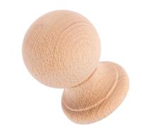 CVUTOVO Remate de Tapa de Barra de Cortina de Madera Maciza Beige Construcción Resistente y Estilo Clásico para Decoración de Muebles y Hogar