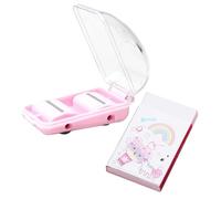 CVUTOVO Rodillo Limpiador de Virutas de Escritorio Portátil, Mini Recogemigas Ligero y Compacto con Diseño Adorable para Oficina y Hogar