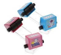 CVUTOVO Sello de Rodillo de Aprendizaje Matemático para Estudiantes Función Ajustable y Material Plástico Resistente, 4 Juegos Ideales para Práctica Escolar y Enseñanza de Cálculo