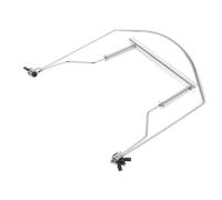 CVUTOVO Soporte Accesorio Ligero Doble Tuerca de 10 Agujeros para Armónica en Acero Inoxidable Plata para Sostener Armónica de Forma Estable en Cuello