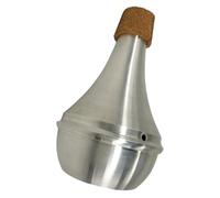 CVUTOVO Sordina para Trompeta de Aleación de Aluminio con Corcho, Silenciador Recto para Práctica en Casa, Accesorios de Trompeta para Reducción de Ruido, Compatible con Trombón, Modelo