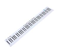 CVUTOVO Tabla De Teclado Para Práctica De Piano Resistente Al Agua Teclas Estándar Guía Didáctica Con Teoría Musical Para Estudiantes y Profesores Enrollable y Fácil De Almacenar