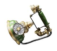 CVUTOVO Teléfono Fijo y Estilo Retro Vintage de Resina Diseño Multifuncional menos Propenso a Deformarse Detalles Clásicos para Decoración de Hogar y Ventana