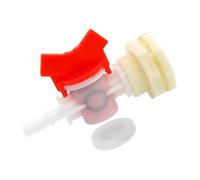 CVUTOVO Válvula de Bola de Púas para Cubo de Agua, Válvula de Bebedero para Conejos, Plástico, para Manguera de 5/16, Arandela y Filtro, para Barriles de Lluvia y Mangueras